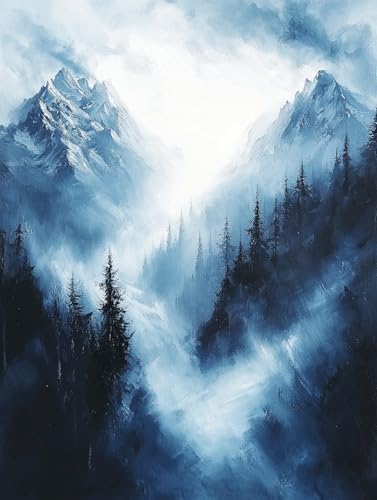 Diamond Painting Landschaft, DIY Psychedelisch Diamond Painting Eckige Steine Set Erwachsene, 5D Kreuzstich Stickerei Diamant Malerei, Mosaikherstellung Basteln Erwachsene Bilder Wanddeko 40x50cm H-36 Diamond Painting Landschaft, DIY Psychedelisch Diamond Painting Eckige Steine Set Erwachsene, 5D Kreuzstich Stickerei Diamant Malerei, Mosaikherstellung Basteln Erwachsene Bilder Wanddeko 40x50cm H-36 von Zahnngxp