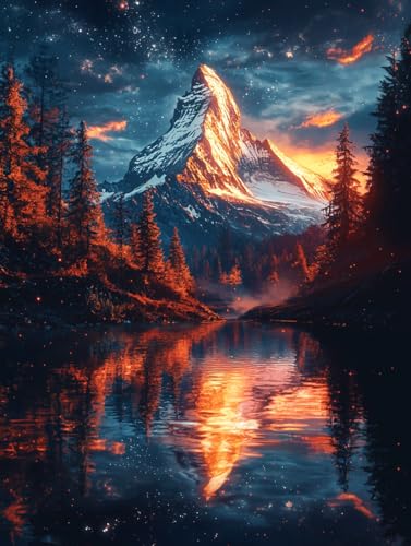 Diamond Painting Landschaft, DIY Schneeberg Diamond Painting Eckige Steine Set Erwachsene, 5D Kreuzstich Stickerei Diamant Malerei, Mosaikherstellung Basteln Erwachsene Bilder Wanddeko 50x70cm H-96 Diamond Painting Landschaft, DIY Schneeberg Diamond Painting Eckige Steine Set Erwachsene, 5D Kreuzstich Stickerei Diamant Malerei, Mosaikherstellung Basteln Erwachsene Bilder Wanddeko 50x70cm H-96 von Zahnngxp