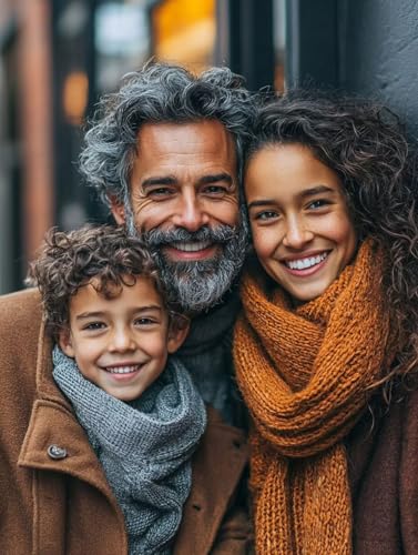 Diamond Painting Personalisiert, 5D Diamond Painting Eigenes Foto, Personalisierte Bild Diamant, Mosaikherstellung Custom Diamant Bilder, Crystal Art Basteln Erwachsene Weihnachten Decor 80x90cm H-58 von Zahnngxp