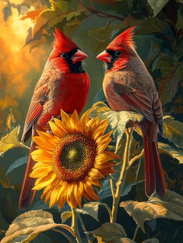 Diamond Painting Vogel, DIY Sonnenblume Diamond Painting Eckige Steine Set Erwachsene, 5D Kreuzstich Stickerei Diamant Malerei, Mosaikherstellung Basteln Erwachsene Bilder, Haus Wanddeko 30x40cm H-48 Diamond Painting Vogel, DIY Sonnenblume Diamond Painting Eckige Steine Set Erwachsene, 5D Kreuzstich Stickerei Diamant Malerei, Mosaikherstellung Basteln Erwachsene Bilder, Haus Wanddeko 30x40cm H-48 von Zahnngxp