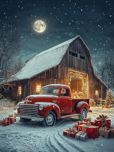 Diamond Painting Winter, DIY Nacht Diamond Painting Eckige Steine Set Erwachsene, 5D Kreuzstich Stickerei Diamant Malerei, Mosaikherstellung Basteln Erwachsene Bilder, Zur Haus Wanddeko 30x40cm J-98 Diamond Painting Winter, DIY Nacht Diamond Painting Eckige Steine Set Erwachsene, 5D Kreuzstich Stickerei Diamant Malerei, Mosaikherstellung Basteln Erwachsene Bilder, Zur Haus Wanddeko 30x40cm J-98 von Zahnngxp