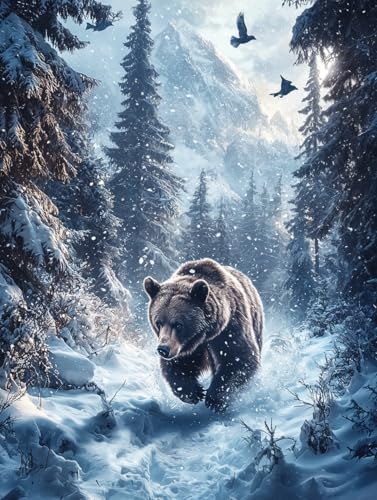 Diamond Painting Winter, DIY Tragen Diamond Painting Eckige Steine Set Erwachsene, 5D Kreuzstich Stickerei Diamant Malerei, Mosaikherstellung Basteln Erwachsene Bilder, Zur Haus Wanddeko 40x50cm H-88 Diamond Painting Winter, DIY Tragen Diamond Painting Eckige Steine Set Erwachsene, 5D Kreuzstich Stickerei Diamant Malerei, Mosaikherstellung Basteln Erwachsene Bilder, Zur Haus Wanddeko 40x50cm H-88 von Zahnngxp