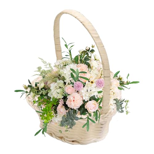 Zahoken Mini Blumenkorb - Kunstgeflecht Korb Hochzeit Tischdekoration,Fotografie Deko Aufbewahrung Kinderzimmer Schlafzimmer Wohnung Zahoken Mini Blumenkorb - Kunstgeflecht Korb Hochzeit Tischdekoration,Fotografie Deko Aufbewahrung Kinderzimmer Schlafzimmer Wohnung von Zahoken