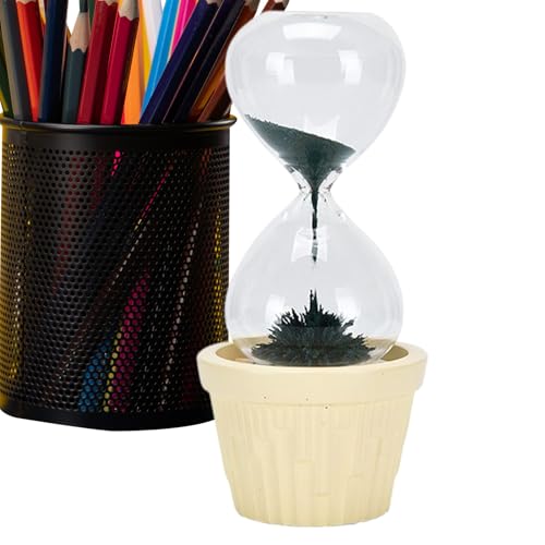 Zahoken Sanduhr | Magnet Sanduhr Dekoration | Ästhetisches Dekoobjekt Mit Duftöl Diffusor Für Zeitmanagement Kochen Backen Meditation Unterricht Küche von Zahoken