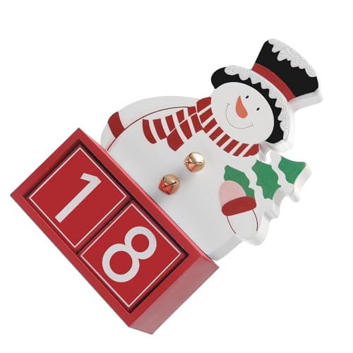 Zambuph Weihnachtsdekoration, Schneemann, Kalender, wiederverwendbar, Urlaubsdekoration, Holz, Geschenkidee, After Sales Verpflichtung Zambuph Weihnachtsdekoration, Schneemann, Kalender, wiederverwendbar, Urlaubsdekoration, Holz, Geschenkidee, After Sales Verpflichtung von Zambuph