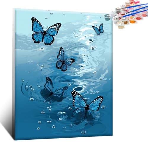 Zamety Malen Nach Zahlen Erwachsene, Malen Nach Zahlen Schmetterling, DIY Paint by Numbers, Malen Nach Zahlen Kinder, Paint by Numbers Adult für Haus Dekoration, Weihnachtsgeschen, 40 x 50 cm Zamety Malen Nach Zahlen Erwachsene, Malen Nach Zahlen Schmetterling, DIY Paint by Numbers, Malen Nach Zahlen Kinder, Paint by Numbers Adult für Haus Dekoration, Weihnachtsgeschen, 40 x 50 cm von Zamety