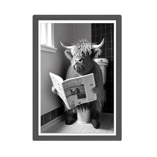 Zamety WC Deko-Schottische Hochland Kuh, A4 Toilette Badezimmer Deko Bild, Bilder Schwarz Weiß ohne Rahmen, Poster Wanddeko Badezimmer, Baddeko, Lustiges Geschenk Zamety WC Deko-Schottische Hochland Kuh, A4 Toilette Badezimmer Deko Bild, Bilder Schwarz Weiß ohne Rahmen, Poster Wanddeko Badezimmer, Baddeko, Lustiges Geschenk von Zamety
