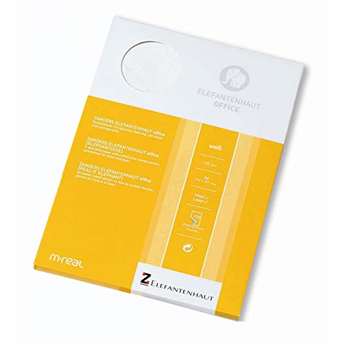 Zanders Elefantenhaut - Marmoriertes Papier, Naturpapier: 110 g/m², A4, 100 Blatt, FSC, abwischbar, weiß Zanders Elefantenhaut - Marmoriertes Papier, Naturpapier: 110 g/m², A4, 100 Blatt, FSC, abwischbar, weiß von Zanders