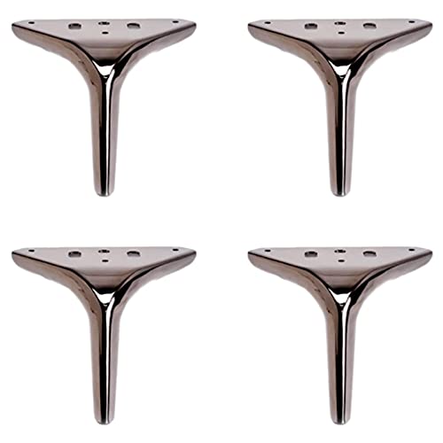 Zanotva 4 Stück Ersatz Möbelfüße, Metall Sofa Füße, DIY Tischbeine Metall Mit Schrauben, Moderne Möbelbeine Schrankfüße, Für Couchtische, TV-Schränke, Bett. (Color : C, Size : 12cm/4.7in) von Zanotva