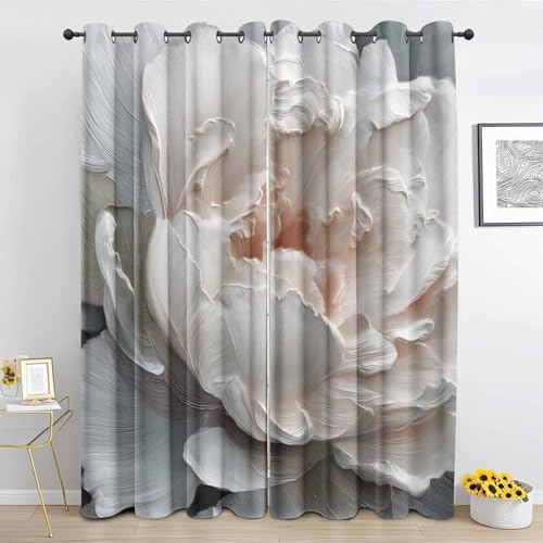 ZaopVrynx 3D Floral Vorhang Kinderzimmer Abstrakte Kunst Gardinen mit Ösen Thermovorhang Jungen Mädchen Wohnzimmer Schlafzimmer Blickdichte Vorhänge 2er Set H 166 x B 75 cm ZaopVrynx 3D Floral Vorhang Kinderzimmer Abstrakte Kunst Gardinen mit Ösen Thermovorhang Jungen Mädchen Wohnzimmer Schlafzimmer Blickdichte Vorhänge 2er Set H 166 x B 75 cm von ZaopVrynx