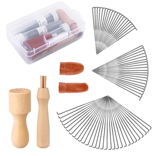 74 Stücke Filznadeln Set,Filznadeln zum Trockenfilzen,Filznadeln in 3 Größen,Wollfilznadelwerkzeug,Wollfilz Werkzeug Set,Nadelfilz Werkzeug Zubehör für Anfänger,Professionelle DIY Wollfilz Projekte von Zaphara