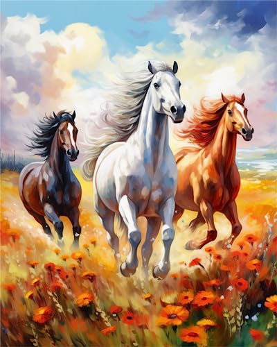 Zariocy 5D Diamond Painting Kits Pferd, DIY Malerei mit Diamant Kunst Tier Pflanzen Rund Voll Drill Crystal Diamond Stickerei Gemälde Kunsthandwerk für Home Office Wall Decor 30x40cm Zariocy 5D Diamond Painting Kits Pferd, DIY Malerei mit Diamant Kunst Tier Pflanzen Rund Voll Drill Crystal Diamond Stickerei Gemälde Kunsthandwerk für Home Office Wall Decor 30x40cm von Zariocy