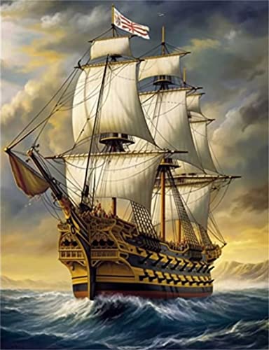 Zariocy 5D Diamond Painting Set Segelboot Auf See, Diamant Painting Bilder Landschaft Adult Runder Vollbohrer Diamant Stickerei Gemälde Kunsthandwerk Zuhause Wanddekoration 30x40 Cm Zariocy 5D Diamond Painting Set Segelboot Auf See, Diamant Painting Bilder Landschaft Adult Runder Vollbohrer Diamant Stickerei Gemälde Kunsthandwerk Zuhause Wanddekoration 30x40 Cm von Zariocy
