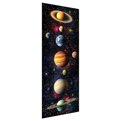 Zariocy 5D Groß Diamond Painting Kits Planeten Universum, DIY Malen mit Diamantkunst Schauplatz Round Full Drill Crystal Diamond Stickerei Gemälde Kunsthandwerk für Home Office Wall Decor 30x80 cm von Zariocy