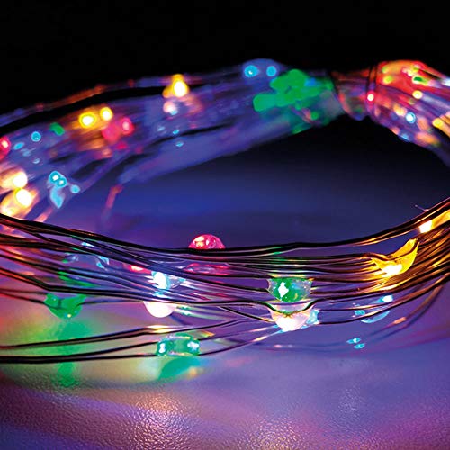 Zarivy Batteriebetriebene Lichterkette mit 40 mehrfarbigen LEDs. Silberdrahtkabel, perfekt für die Dekoration Ihres Raums. Die Länge von 2,20 m bringt Licht und Freude in jede Umgebung. Zarivy Batteriebetriebene Lichterkette mit 40 mehrfarbigen LEDs. Silberdrahtkabel, perfekt für die Dekoration Ihres Raums. Die Länge von 2,20 m bringt Licht und Freude in jede Umgebung. von Zarivy