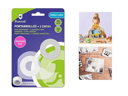 Zarivy Doppelseitiges Klebeband, 18 mm x 10 m, ideal für Bastelarbeiten, Reparaturen und Montage zu Hause oder im Büro. von Zarivy