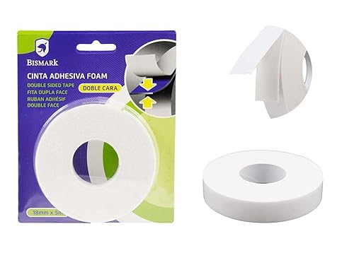 Zarivy Doppelseitiges Schaumstoff-Klebeband, 5 m x 18 mm x 1 mm, ideal für Montage, Basteln und Reparaturen zu Hause. von Zarivy