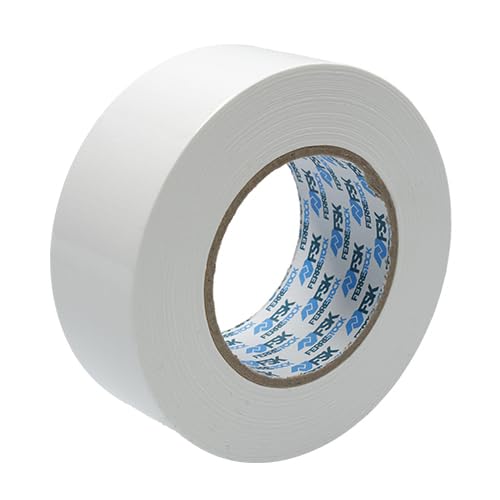 Zarivy FSK Klebeband, weiß, 50 mm x 50 m, robust, wasserdicht und klebend, ideal für Reparaturen und den Gebrauch zu Hause und im Büro. von Zarivy