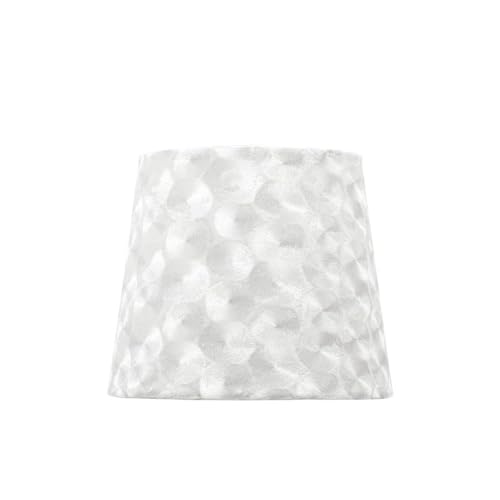 Zarivy Lampenschirm aus Stoff, 15 x 8 x 12 cm, weißes Perlmutt, ideal für die Beleuchtung von Räumen und zur Innendekoration. Zarivy Lampenschirm aus Stoff, 15 x 8 x 12 cm, weißes Perlmutt, ideal für die Beleuchtung von Räumen und zur Innendekoration. von Zarivy