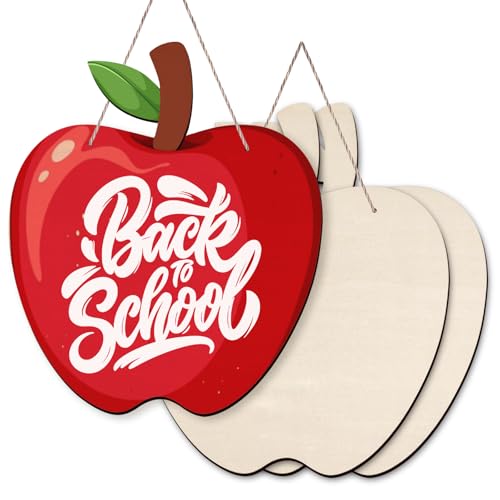 Zaruatu 3 Stück unlackierte Apfelausschnitte aus Holz für Lehrer, Türschild, blanko, Namensschild aus Holz für Klassenzimmer, Lehrer, Büro, lackierbar, Basteltafeln für Klassenzimmer-Dekorationen Zaruatu 3 Stück unlackierte Apfelausschnitte aus Holz für Lehrer, Türschild, blanko, Namensschild aus Holz für Klassenzimmer, Lehrer, Büro, lackierbar, Basteltafeln für Klassenzimmer-Dekorationen von Zaruatu