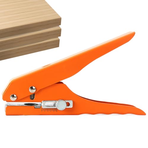 Zasdvn PVC Hole Puncher, Papierloch Puncher - Kantenbänder Trimmer Tool,8 mm einstellbare Stanzzzüge Handwerk Handheld bearbeitungswerkzeug für dünnes & PVC von Zasdvn