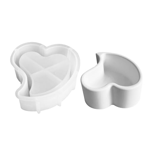 Zasdvn Silikonglasform, Kerzenhalter Silikonform | Herzform Kerzenbecher Guss Silikonform | Romantische Dekoration Epoxidharz basteln Easy Release Tool für Schlüsselbehälter Zasdvn Silikonglasform, Kerzenhalter Silikonform | Herzform Kerzenbecher Guss Silikonform | Romantische Dekoration Epoxidharz basteln Easy Release Tool für Schlüsselbehälter von Zasdvn