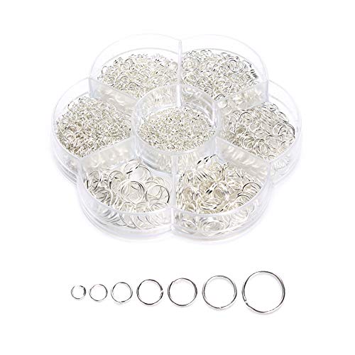 Zasiene Biegeringe 1500 Stück Spaltringe 4-10mm Binderinge Kettenringe Schmuck Selber Machen Set Biegeringe Schmuckherstellung Zasiene Biegeringe 1500 Stück Spaltringe 4-10mm Binderinge Kettenringe Schmuck Selber Machen Set Biegeringe Schmuckherstellung von Zasiene
