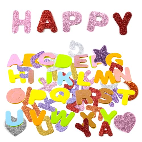 Zasvec Buchstaben Moosgummi 281 Stück Moosgummi Buchstaben Selbstklebend Glitzer Schaumstoff-Sticker Buchstaben Aufkleber Glitter Selbstklebende Buchstaben für DIY Scrapbooking und Dekorieren Zasvec Buchstaben Moosgummi 281 Stück Moosgummi Buchstaben Selbstklebend Glitzer Schaumstoff-Sticker Buchstaben Aufkleber Glitter Selbstklebende Buchstaben für DIY Scrapbooking und Dekorieren von Zasvec