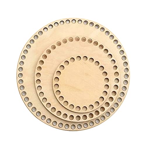 Zasvec Korbboden zum Häkeln 3 Stück Naturholzkorbboden Runder Häkelkorb Boden Holzbasis Blank Crochet Basket Holzbasis für DIY Korbflechten 10/15/20cm im Durchmesser Zasvec Korbboden zum Häkeln 3 Stück Naturholzkorbboden Runder Häkelkorb Boden Holzbasis Blank Crochet Basket Holzbasis für DIY Korbflechten 10/15/20cm im Durchmesser von Zasvec