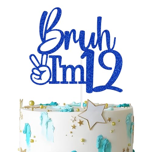 Bruh I'm 12 Tortenaufsatz, Bro I'm 12 / Officially Pre Teen 12, Kuchendekoration, Happy 12th Birthday Party Dekorationen Bruh I'm 12 Tortenaufsatz, Bro I'm 12 / Officially Pre Teen 12, Kuchendekoration, Happy 12th Birthday Party Dekorationen von Zatain