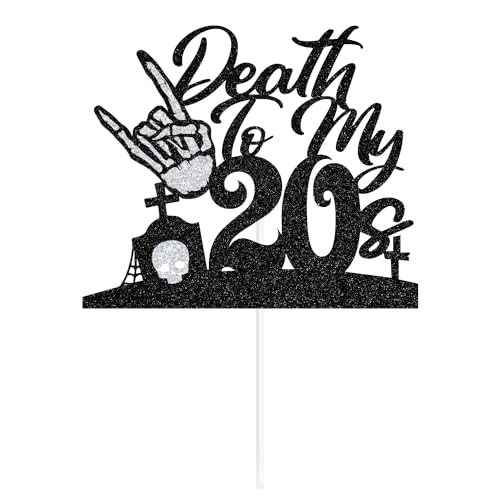 Death to My 20s Cake Topper, Rip Twenties, Death to My Youth, Kissing My 20s Goodbye, Happy 30th Birthday Party Decorations Death to My 20s Cake Topper, Rip Twenties, Death to My Youth, Kissing My 20s Goodbye, Happy 30th Birthday Party Decorations von Zatain