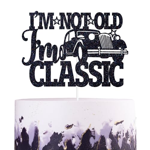 Tortenaufsatz mit Aufschrift "I'm Not Old I'm Classic", "Happy Golden Birthday", "Old Lives Matter", lustige Party-Dekoration zum 50., 60., 70. Geburtstag Tortenaufsatz mit Aufschrift "I'm Not Old I'm Classic", "Happy Golden Birthday", "Old Lives Matter", lustige Party-Dekoration zum 50., 60., 70. Geburtstag von Zatain