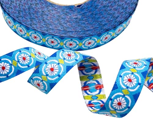 Webband Butterblume - 1m - 1,50 EUR/Meter - Meterware - Betty Butter - blau - 12mm - Webbänder zum selber Nähen Webband Butterblume - 1m - 1,50 EUR/Meter - Meterware - Betty Butter - blau - 12mm - Webbänder zum selber Nähen von ZauberDrum