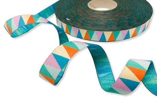 Webband Dreiecke - 1m - 1,80 EUR/m - Triangle Spring no.1 - bunt - Luzia Pimpinella - farbenmix - Wimpelkette - grafische Muster- Webband Dreiecke - 1m - 1,80 EUR/m - Triangle Spring no.1 - bunt - Luzia Pimpinella - farbenmix - Wimpelkette - grafische Muster- von ZauberDrum