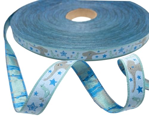 ZauberDrum - 1m Webband mit grauen Elefanten auf hellblauem Untergrund - 1,50 EUR/m - 12mm breit - paulapü - 100% Polyester ZauberDrum - 1m Webband mit grauen Elefanten auf hellblauem Untergrund - 1,50 EUR/m - 12mm breit - paulapü - 100% Polyester von ZauberDrum