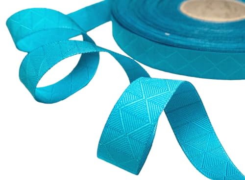 Webband Forest Geo - 1,80 EUR/m - Lila Lotta Design - türkis - Meterware Webband Forest Geo - 1,80 EUR/m - Lila Lotta Design - türkis - Meterware von ZauberDrum