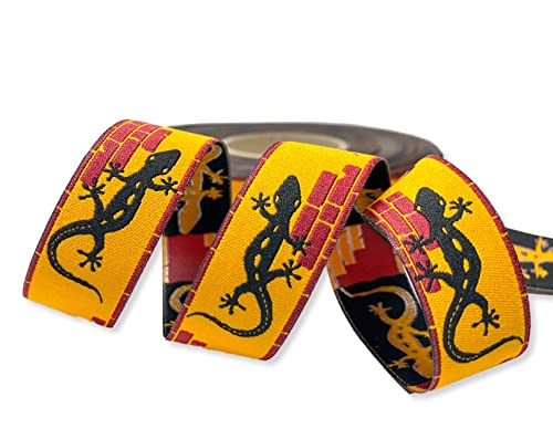 Webband Gecko - 2,00 EUR/m - orange Eigenproduktion - 20 mm breit Salamander Echse - Meterware Webband Gecko - 2,00 EUR/m - orange Eigenproduktion - 20 mm breit Salamander Echse - Meterware von ZauberDrum