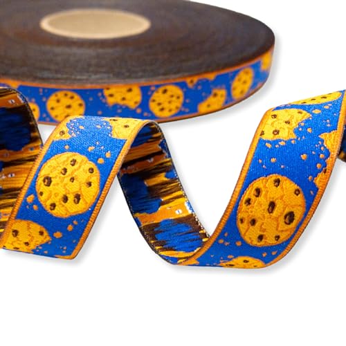 Webband Kekse, 2,00 Eur/m, blau, 17 mm breit, Eigenproduktion, Webband zum Nähen, Keksborte, Bordüre mit Keksen Webband Kekse, 2,00 Eur/m, blau, 17 mm breit, Eigenproduktion, Webband zum Nähen, Keksborte, Bordüre mit Keksen von ZauberDrum
