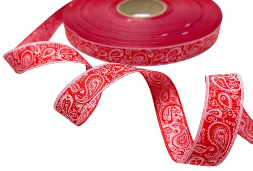 Webband Paisley - 1,80 EUR/m - rot-rosa - Janeas World - Meterware Webband Paisley - 1,80 EUR/m - rot-rosa - Janeas World - Meterware von ZauberDrum