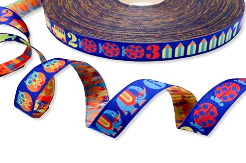 ZauberDrum - Webband 123 Zahlen in blau von byGraziela - 2,00 EUR/m - Nähen für die Einschulung oder Schultüte - 15mm breit - 1m, Meterware ZauberDrum - Webband 123 Zahlen in blau von byGraziela - 2,00 EUR/m - Nähen für die Einschulung oder Schultüte - 15mm breit - 1m, Meterware von ZauberDrum