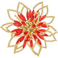 Perlenstern-Komplettset "Ruby Gold" von Zauberperle