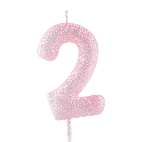 Geburtstagskerzen Zahlen 2, glitzernde Zahlenkerze zum 2, Leuchtende Rosa Kerzen, Kerzen für Kuchen, Toppers für Frauen Mädchen Geburtstags Jubiläum, Geburtstagsdekorationen, Partyzubehör Geburtstagskerzen Zahlen 2, glitzernde Zahlenkerze zum 2, Leuchtende Rosa Kerzen, Kerzen für Kuchen, Toppers für Frauen Mädchen Geburtstags Jubiläum, Geburtstagsdekorationen, Partyzubehör von Zayin