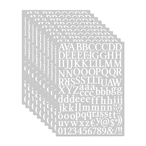 Zayookey 10 Blätter Selbstklebendes Vinyl Buchstaben Zahlen Set Briefkasten Alphabet Nummern Aufkleber Letter Number Stickers für Schilder, Postfach, DIY Scrapbooking Zayookey 10 Blätter Selbstklebendes Vinyl Buchstaben Zahlen Set Briefkasten Alphabet Nummern Aufkleber Letter Number Stickers für Schilder, Postfach, DIY Scrapbooking von Zayookey