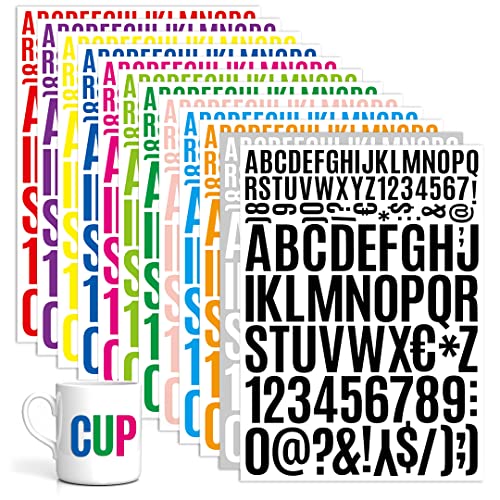 Zayookey 12 Blätter Selbstklebendes Vinyl Buchstaben Zahlen Set Briefkasten Alphabet Nummern Aufkleber Letter Number Stickers für Schilder, Postfach, DIY Scrapbooking Zayookey 12 Blätter Selbstklebendes Vinyl Buchstaben Zahlen Set Briefkasten Alphabet Nummern Aufkleber Letter Number Stickers für Schilder, Postfach, DIY Scrapbooking von Zayookey