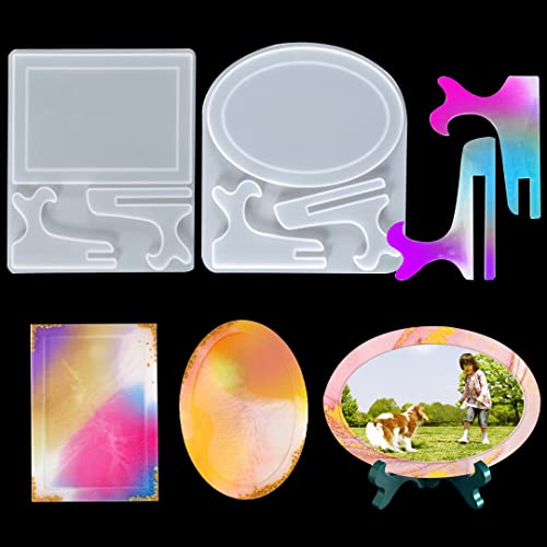 Zayookey 2 Stück Bilderrahmen Epoxidharz Silikonform Fotorahmen Silikon Gießform Set Ovaleform Harzformen Rechteckige Picture Frame Resin Mold für Home Décor Zayookey 2 Stück Bilderrahmen Epoxidharz Silikonform Fotorahmen Silikon Gießform Set Ovaleform Harzformen Rechteckige Picture Frame Resin Mold für Home Décor von Zayookey