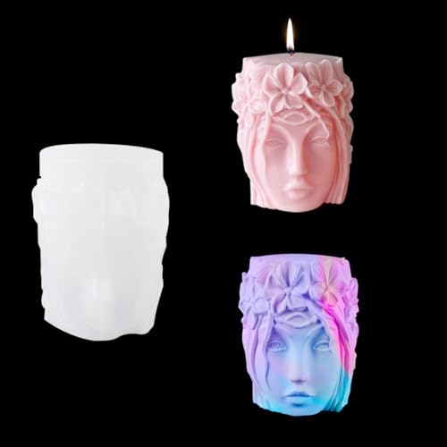 Zayookey Silikonform Epoxidharz Kerzen Gießform Mädchenstatue DIY Resin Kerzenform Duft Candle Mold für 3D Handgemachte Seife Wachs Kunsthandwerk aus Kunstharz (Candle Mold) von Zayookey