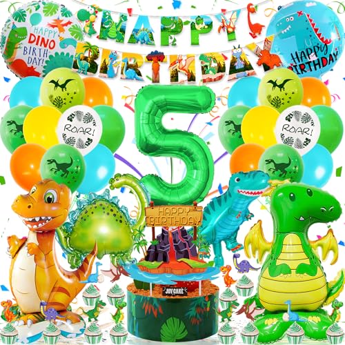 Dino Geburtstag Deko 5 Jahre, Riesen 3D Dinosaurier Folienballons Geburtstagsdeko 5 jahre Junge mit Dino luftballon 5 jahre, Dino Party Folienballon Grün Dschungel Deko für Dino Deko Kindergeburtstag Dino Geburtstag Deko 5 Jahre, Riesen 3D Dinosaurier Folienballons Geburtstagsdeko 5 jahre Junge mit Dino luftballon 5 jahre, Dino Party Folienballon Grün Dschungel Deko für Dino Deko Kindergeburtstag von Zaztytoy