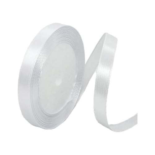 2 x weißes Band, 10 mm Geschenkband, 22 m Geschenkband für Geschenkverpackungen, Blumensträuße, Kuchen, Hochzeitsautos und Haar-Accessoires 2 x weißes Band, 10 mm Geschenkband, 22 m Geschenkband für Geschenkverpackungen, Blumensträuße, Kuchen, Hochzeitsautos und Haar-Accessoires von Zbssny