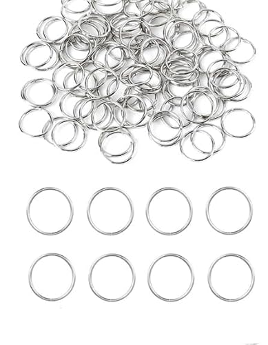 Offene Binderinge aus Edelstahl, 12 mm, 200 Stück Offene Binderinge aus Edelstahl, 12 mm, 200 Stück von Zbssny