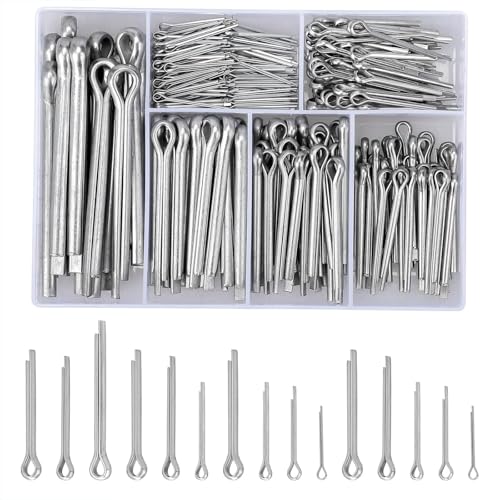 Splint Sortiment Set, 260 Stück, M1-M5 Edelstahl Sicherungssplinte, Sortierbox mit 6 Größen Splint Sortiment Set, 260 Stück, M1-M5 Edelstahl Sicherungssplinte, Sortierbox mit 6 Größen von Zbssny